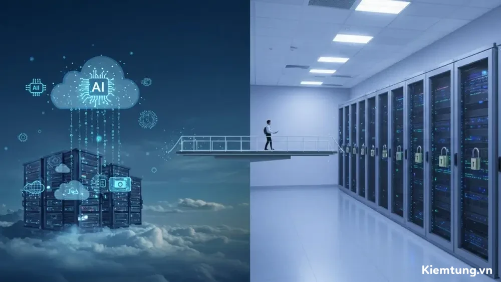 So sánh chi phí TCO giữa Server AI On-Premise tự sở hữu và dịch vụ thuê Cloud GPU năm 2026