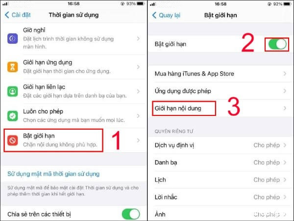 cach-chan-trang-web-den-tren-dien-thoai-android-11-1 Nhấn Bật giới hạn