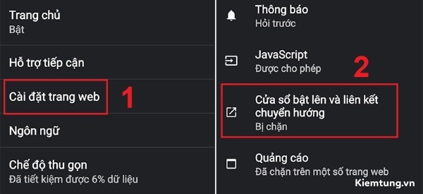 cach-chan-trang-web-den-tren-dien-thoai-android-3 Nhấn Cửa sổ bật lên