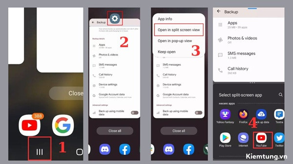 cach-chia-doi-man-hinh-dien-thoai-samsung-8 Sử dụng phím đa nhiệm để chia đôi màn hình