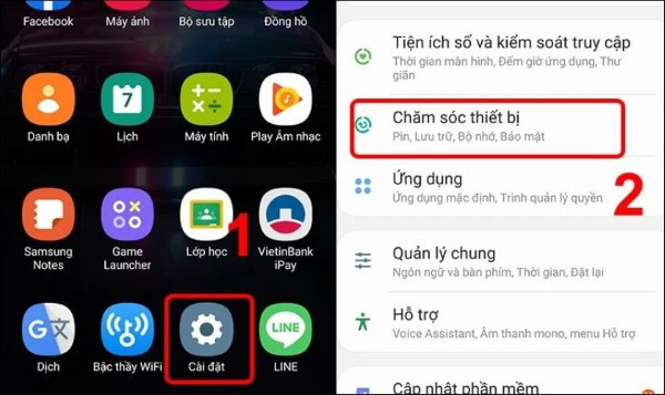 cach-chia-se-pin-tren-samsung-12 Chọn Chăm sóc pin và thiết bị