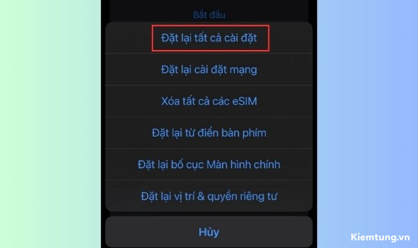 cach-doc-panic-full-iphone-11 Chọn Đặt lại tất cả cài đặt
