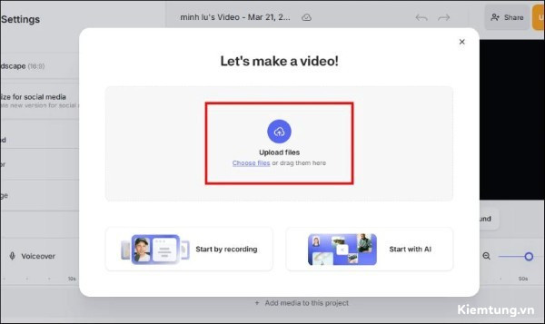 cach-tang-am-luong-video-tren-may-tinh-6 Chọn Upload files