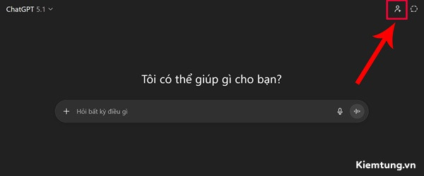 Tìm và bấm chọn biểu tượng Thêm người
