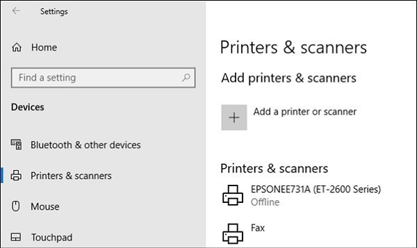 cach-xem-lai-lich-su-in-tren-may-tinh-2 Chọn Devices → Printers & Scanners
