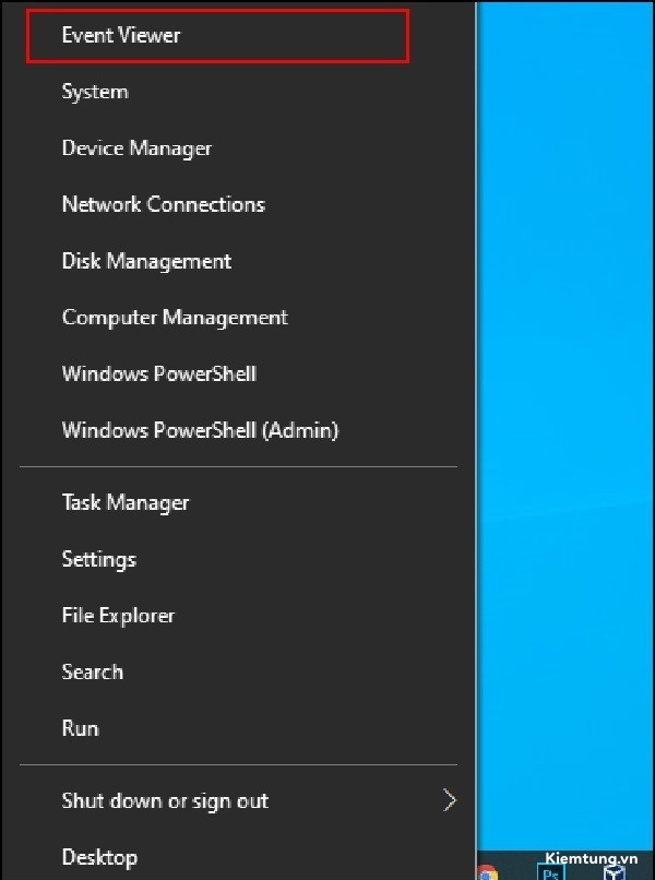 cach-xem-lai-lich-su-in-tren-may-tinh-6 Chọn Event Viewer