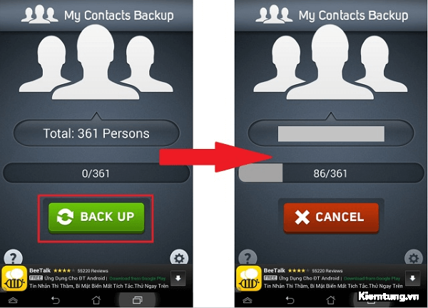 Tải ứng dụng My Contacts Backup về iPhone