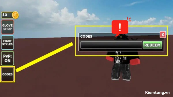 code-untitled-boxing-game-7 Một số lưu ý khi nhập code Untitled Boxing Game