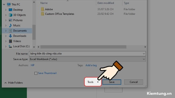 dat-mat-khau-cho-file-excel-13 Chọn Tools