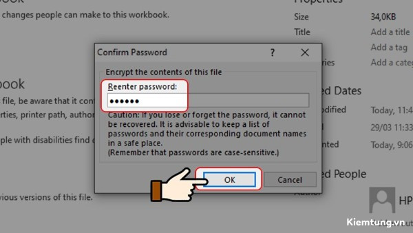 dat-mat-khau-cho-file-excel-19 Xác nhận lại mật khẩu