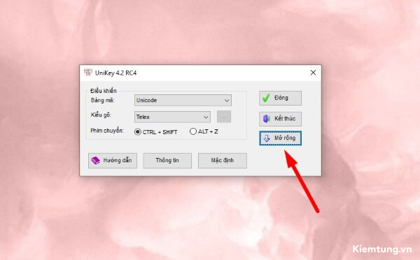 evkey-la-gi-4 Chọn Mở rộng