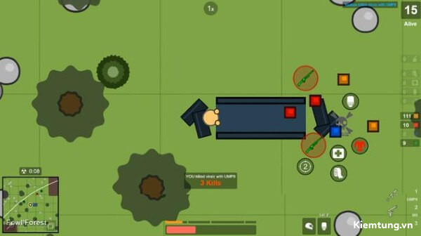 Surviv.io có lối chơi đơn giản nhưng đầy kịch tính