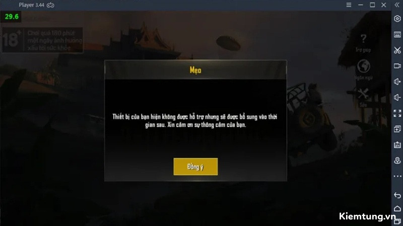 loi-thiet-bi-khong-ho-tro-khi-choi-pubg-mobile-1 Lỗi khởi chạy PUBG Mobile trên trình giả lập hoặc thiết bị không tương thích