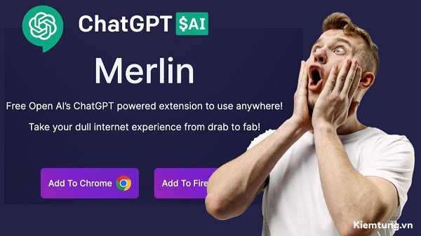 Merlin ChatGPT là một trợ lý AI được xây dựng dưới dạng tiện ích mở rộng trên trình duyệt web và ứng dụng di động