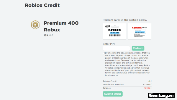 nap-robux-16 Nhập mã PIN trên thẻ