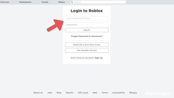 nap-robux-5 Mở website Roblox và đăng nhập