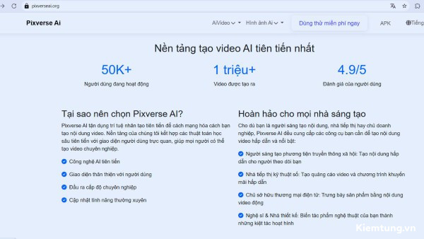 pixverse-ai-5 Truy cập vào website https://www.pixverseai.org/