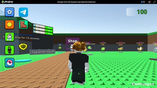 playhop-roblox-7 Sử dụng các nút điều khiển để trải nghiệm chơi game