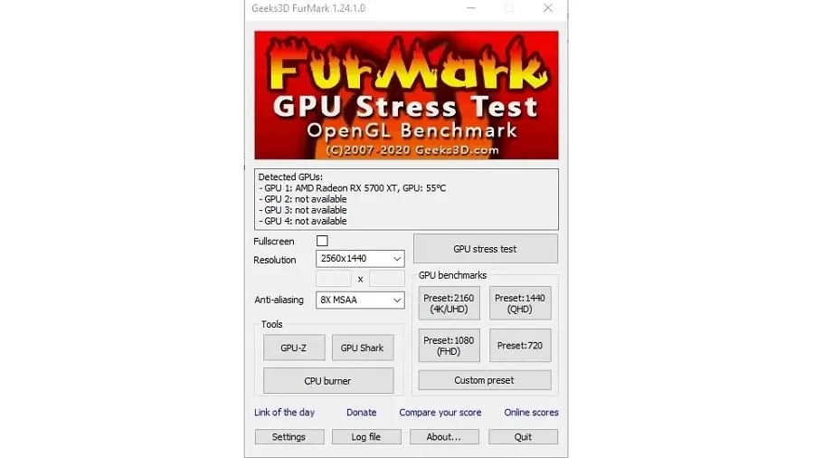 Thiết lập cấu hình thông số kỹ thuật trước khi test card
