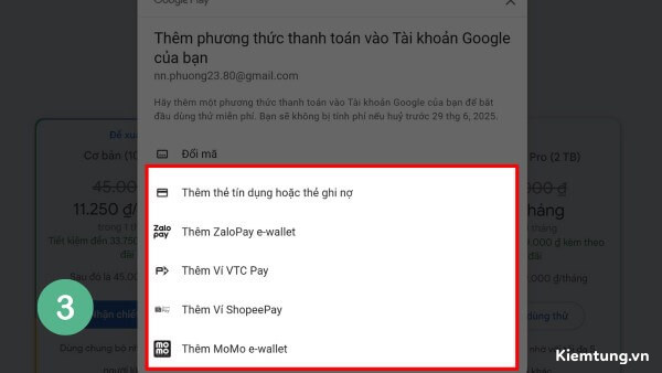 tao-video-ai-bang-google-veo-3-7 Điền đầy thông tin và chọn phương thức thanh toán